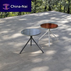 Contemporary side table Trioglazed ceramicHPLsandstone