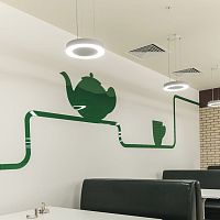 Hanging light fixture RING /SLEDfluorescentround