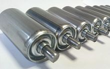 Slip-on conveyor roller PVCsteelstainless steel
