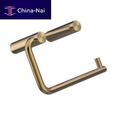 Wall-mounted toilet roll holder H102-Lstainless steelgold-coloredcommercial