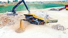 Mobile screener FTB-1550for bulk materials