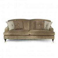 Contemporary sofa GLADIOLUSfabricleatherbrown