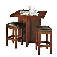 Contemporary high bar table T-709beechwalnutbeech base