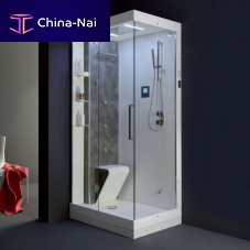 Glass shower cubicle CENTO.00.80with sliding doorcorner