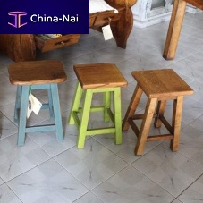 Rustic stool 3.00oakoak basewith footrest