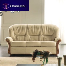 Sofa bed GAIAtraditionalleatherbeige