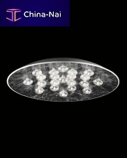 Contemporary ceiling light JOLroundglassaluminum