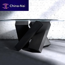 Original design table MEGALITHpowder-coated steelpowder-coated steel baseround