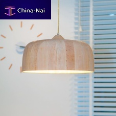 Pendant lamp GOMPOLwoodencontemporarycorded