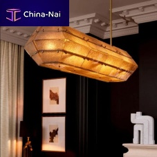 Contemporary chandelier FERRUCCIglassbrass6 light