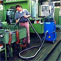 Industrial vacuum cleaner VacProdryoil and chipsingle-phase