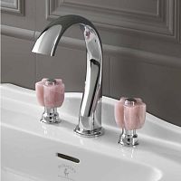 Double-handle washbasin mixer tap HERMITAGEcountertopmetalindoor