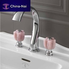 Double-handle washbasin mixer tap HERMITAGEcountertopmetalindoor