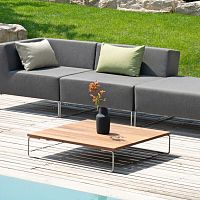 Contemporary coffee table ISYashstainless steelstainless steel base