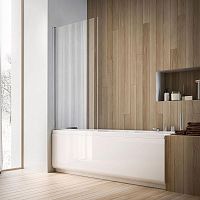Swing bath screen SOHO QSleft handtempered glass1 panel