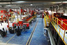 MSW waste treatment plant mixeddomesticwith separators