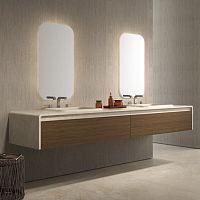 Double washbasin cabinet MANTAwall-hungwoodencontemporary