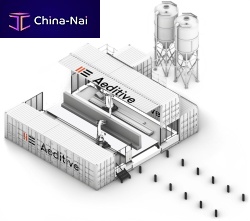 Robotic 3D printer Aeditorfor concreteconstructionmaterial jetting