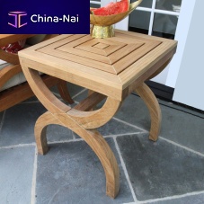 Contemporary side table FIORI® : 9812teaksquarehome