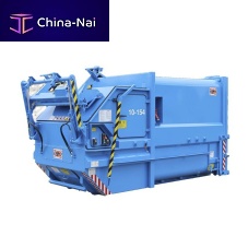 Stationary waste compactor E seriesmonoblochorizontalhydraulic