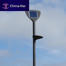 Urban lamp post SOLARcontemporarysteelfiberglass