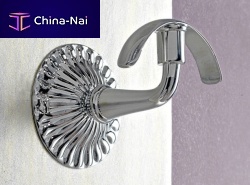Traditional coat hook SA107CRchromed metalindividualbathroom
