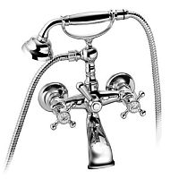 Double-handle shower mixer tap ADAMS: 521020built-inchromed metalbathroom