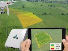 Anti-drone system with interceptor portablefor airport