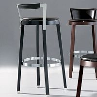 Contemporary bar stool Sella 290leatherfabriccowhide
