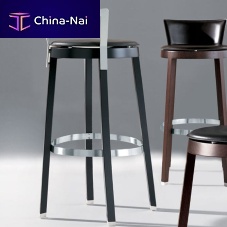 Contemporary bar stool Sella 290leatherfabriccowhide