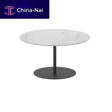 Contemporary side table BUTLERteakceramicstainless steel base