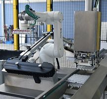 Automated packaging system floor-standingfor palletfor tubes