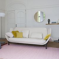 Sofa bed CLAMcontemporaryfabricwhite