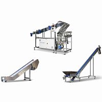 Feed hopper vibratingwith belt conveyor