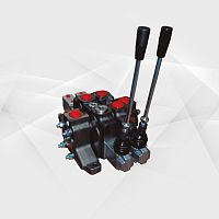 Sectional hydraulic directional control valve spoollever-operated
