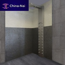 Electronic shower column MULTI-ZONEwith integrated light