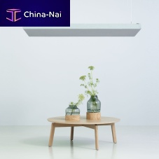 Stone wool suspended ceiling DEZIBELfabricMDFpanel