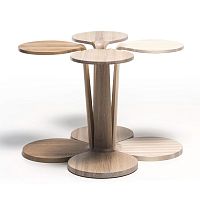 Contemporary side table PRIMUMoakashAmerican walnut