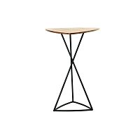 Contemporary high bar table BLACK BEOteakstainless steeltriangular