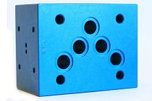 Multi-channel manifold B6-B10-K5RID-K7RID anodized aluminumfor pressure measurement devices