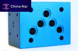 Multi-channel manifold B6-B10-K5RID-K7RID anodized aluminumfor pressure measurement devices