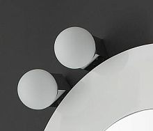 Contemporary wall light MOONchromed metalroundbathroom