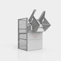 Pneumatic bin tipper