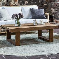 Traditional coffee table Alexanderteakwooden baserectangular