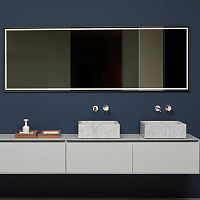 Wall-mounted bathroom mirror FILAcontemporaryrectangularaluminum