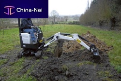 Micro excavator E08crawlerTier 4 - finalconstruction
