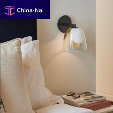 Contemporary wall light NARAindoorblown glassbrass