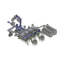 Processing line for the food industry