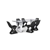 Contemporary table ISOpolymersteel base