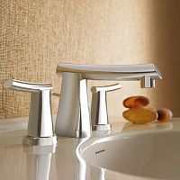 Washbasin widespread faucet GREEN TEAcountertopstainless steelbathroom